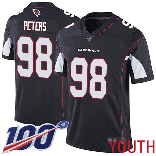 Arizona Cardinals Limited Black Youth Corey Peters Alternate Jersey NFL Football #98 100th Season Vapor Untouchable->women nfl jersey->Women Jersey